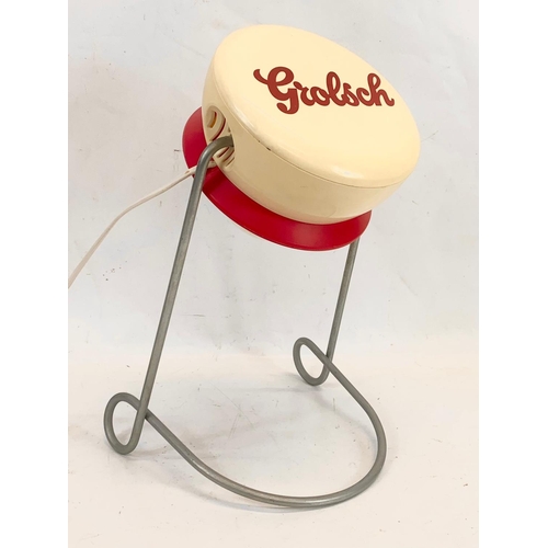 66 - A Mid Century Dutch Grolsch table lamp. 40cm