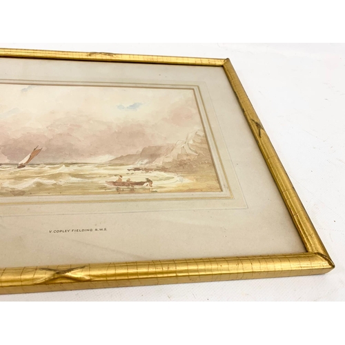 71 - An early 19th century watercolour painting by Copley Fielding R.W.S. In a gilt frame. Painting measu... 