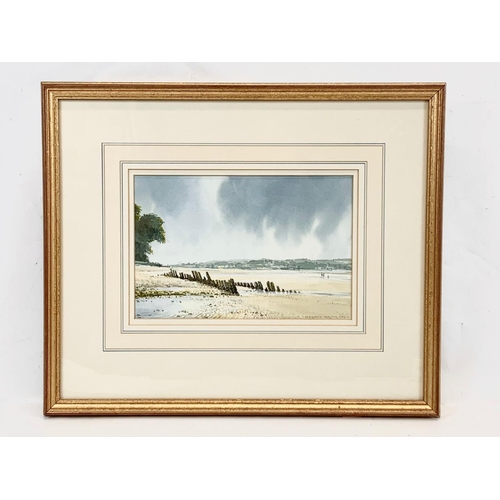 72 - A watercolour painting by Cavendish Morton, 1992. In a gilt frame. Painting measures 26.5 x 17.5cm. ... 