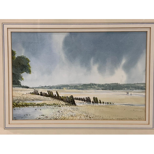 72 - A watercolour painting by Cavendish Morton, 1992. In a gilt frame. Painting measures 26.5 x 17.5cm. ... 