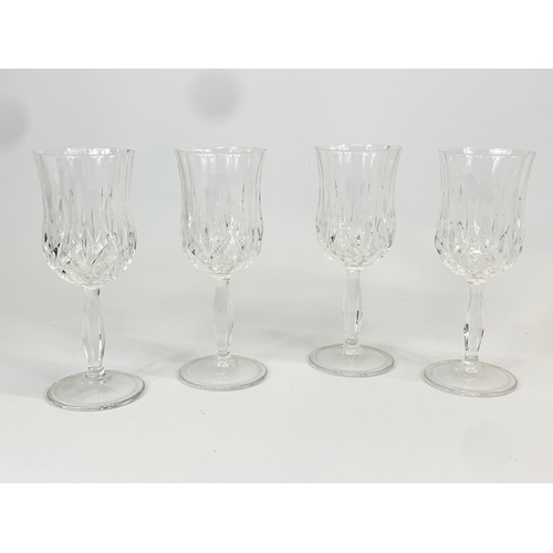 3 sets of crystal drinking glasses. A pair of Tyrone crystal whiskey