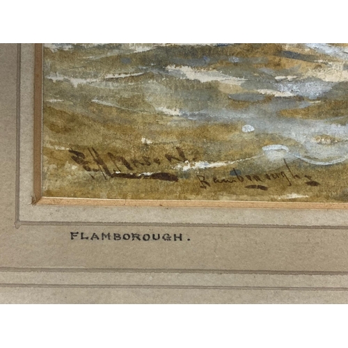 75 - An early 20th century watercolour painting by Frank H. Mason, R.I. Flamborough. In a gilt frame. Pai... 