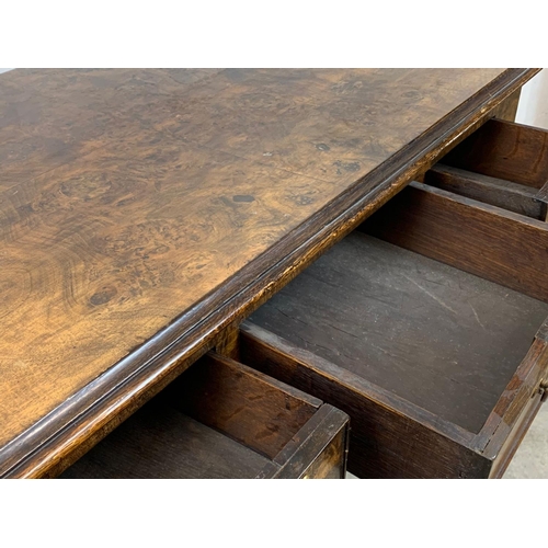 784 - A mid 19th century George I style burr walnut lowboy. 92 x 53 x 75cm