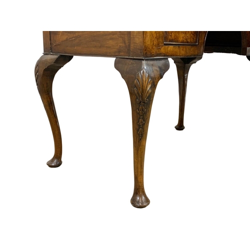 784 - A mid 19th century George I style burr walnut lowboy. 92 x 53 x 75cm