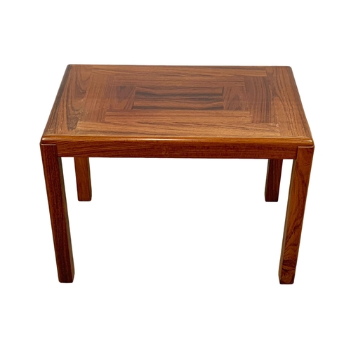 790 - A tall Danish rosewood end table, by Stole OG Mobelfabrik. Mid Century. Denmark. 70 x 45 x 50cm.