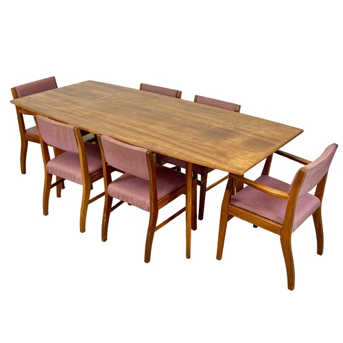 793 - A Morris of Glasgow Cumbrae Range table and 6 chairs designed by Neil Morris. Mid Century. 1950’s. 2... 