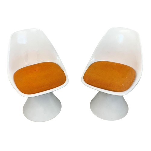 794 - A pair of Arkana “Mushroom” tulip chairs designed by Maurice Burke. Mid Century. 1960’s-1970’s.