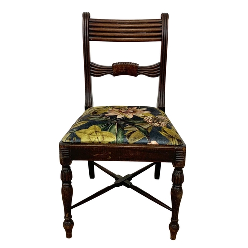 799 - A Regency period early 19th century mahogany side chair. Circa 1820.