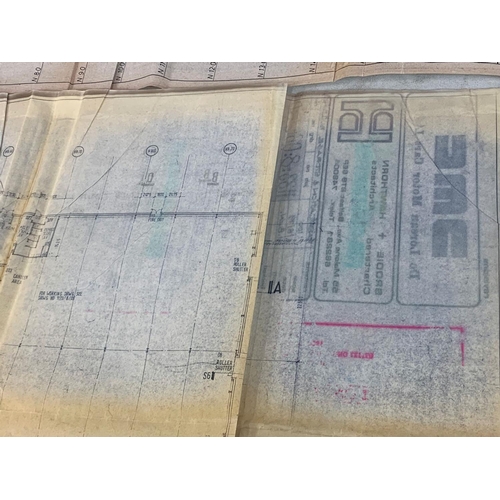 8 - 2 De Lorean Motor Cars LTD factory map layouts. The Fabrication & Storage building and the Drainage ... 