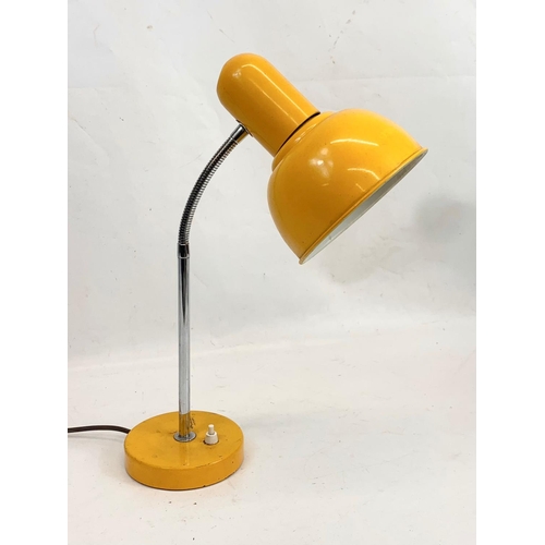 83 - A Scandinavian angle poised desk lamp. European plug. 44cm.