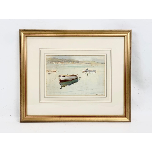 91 - A watercolour painting by Wycliffe Egginton R.I R.C.A. Painting measures 24 x 16.5cm. Frame measures... 