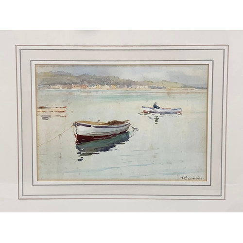 91 - A watercolour painting by Wycliffe Egginton R.I R.C.A. Painting measures 24 x 16.5cm. Frame measures... 