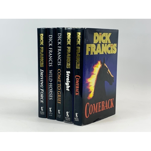 779C - A set of 5 First Edition hard back books by Dick Francis