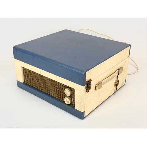 100 - A vintage Dansette record player. 1960. 35 x 32 x 18cm.