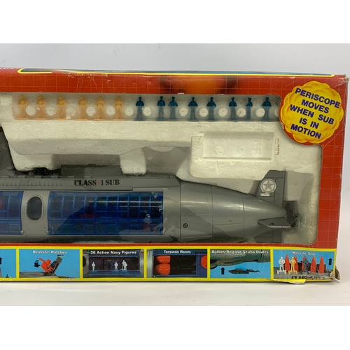 156 - A Class 1 Sub Motorized Attack Submarine, in box. 68cm.