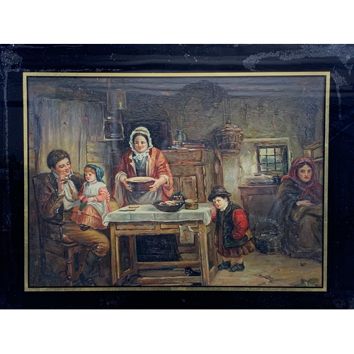 143 - A late 19th century oil painting, in a gilt frame.