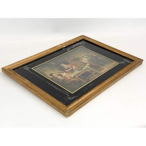 143 - A late 19th century oil painting, in a gilt frame.