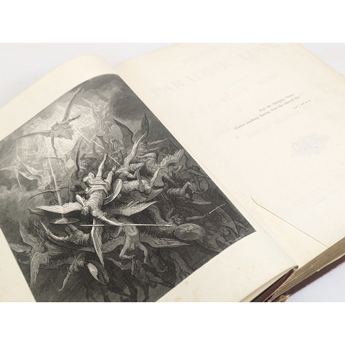 166 - John Milton's Paradise Lost, including illustrations by Gustave Doré, with notes and a Life of Milto... 