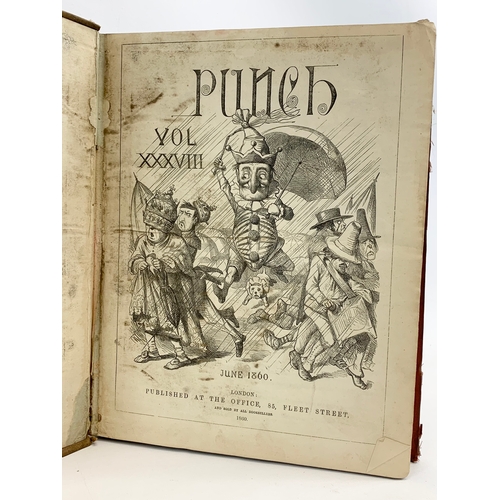 203 - 3 19th century Punch Books.