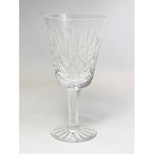 522 - A set of 6 Waterford crystal “Lismore” pattern drinking glasses. 14.5cm