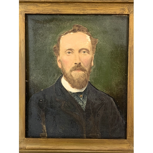 222 - A vintage oil painting of Sir Rodger Casement, in an Victorian gilt frame. 47 x 52cm