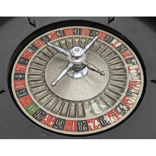 325 - A vintage style Roulette wheel. 38.5cm