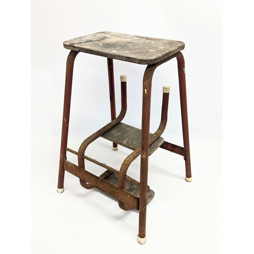 289 - Vintage folding step / stool. 57.5cm