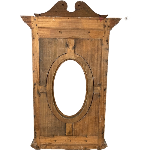 295 - A large Victorian carved mahogany frame. 76 x 18 x 143cm