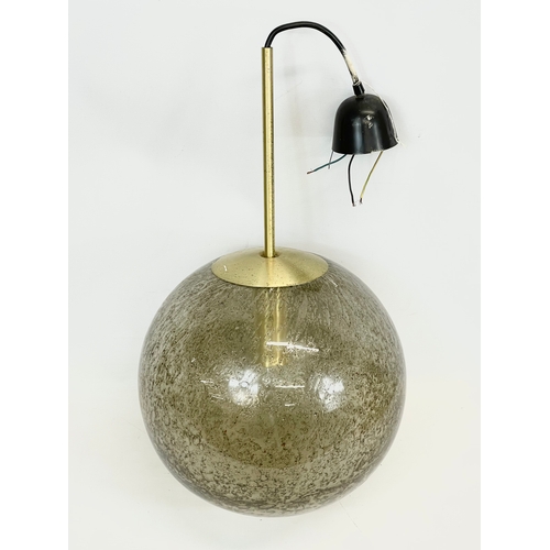 309 - A Mid Century “Globe” ceiling light by Peill & Putzler. 1970’s. 78cm