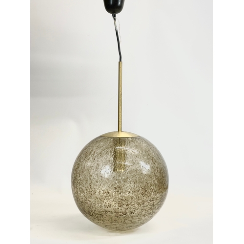 309 - A Mid Century “Globe” ceiling light by Peill & Putzler. 1970’s. 78cm