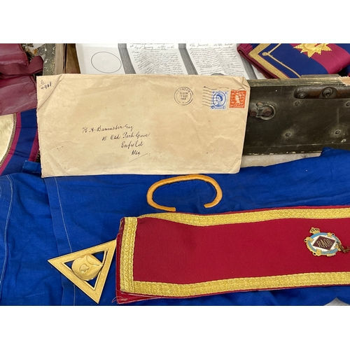 312 - A collection of Masons Lodge Regalia.