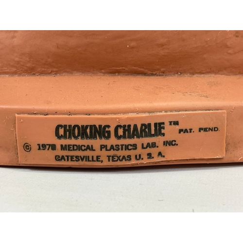 314 - A 1978 “Choking Charlie” by Medical Plastics Lab INC. Texas USA. 73cm