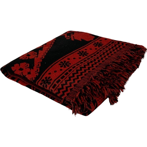 22 - A vintage Welsh style pure wool blanket. 139 x 202cm