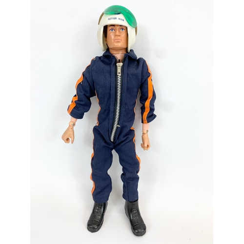 50 - A 1960’s Action Man “Helicopter Pilot” with original box and instructions. Including helmet and gogg... 