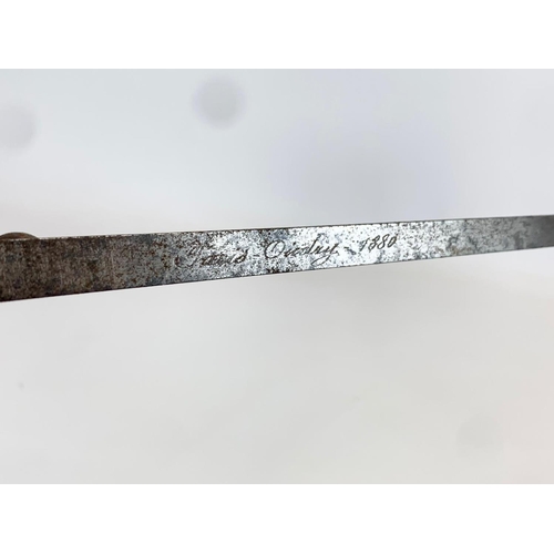 79 - A late 19th century French bayonet. 1880. 64cm