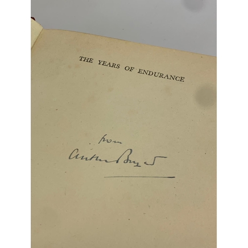 82 - 2 signed books by Arthur Bryant and a 1960 Who’s Who. The Years of Endurance 1793-1802 and Years of ... 