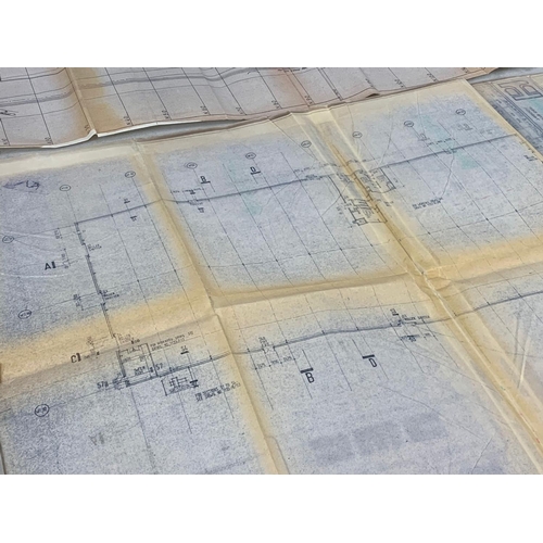 366 - 2 De Lorean Motor Cars LTD factory map layouts. The Fabrication & Storage building and the Drainage ... 