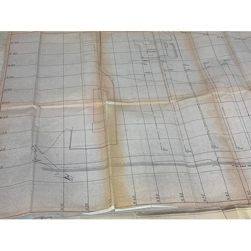 366 - 2 De Lorean Motor Cars LTD factory map layouts. The Fabrication & Storage building and the Drainage ... 