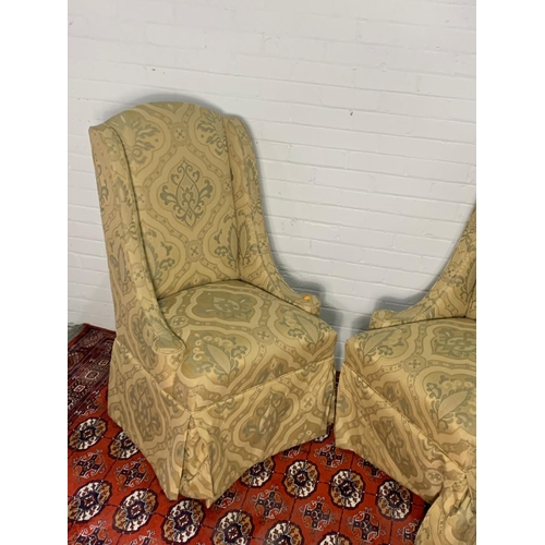 1098 - A pair of high back side chairs. 115cm