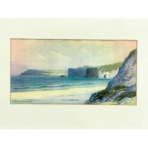 25 - A watercolour painting by G. W. Morrison. Painting measures 28.5 x 15cm. Frame measures 45 x 35cm