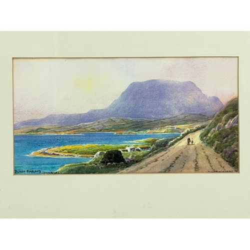 26 - A watercolour painting by G. W. Morrison. Bloody Foreland, Donegal. Painting measures 29 x 15cm. Fra... 