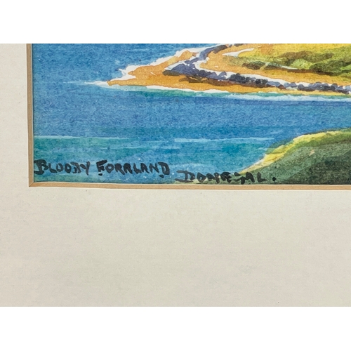 26 - A watercolour painting by G. W. Morrison. Bloody Foreland, Donegal. Painting measures 29 x 15cm. Fra... 