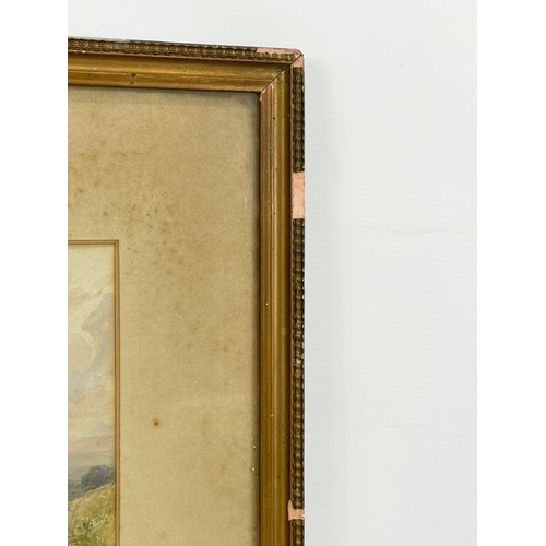 27 - A watercolour painting by Joseph Powell. Painting measures 37 x 26cm. Frame measures 59 x 51cm