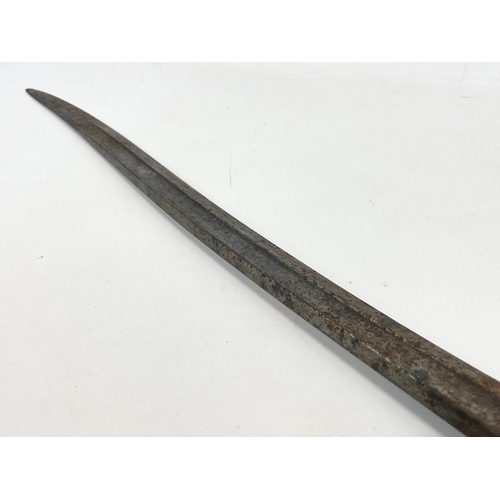 37 - A 19th century French sword bayonet. 70cm