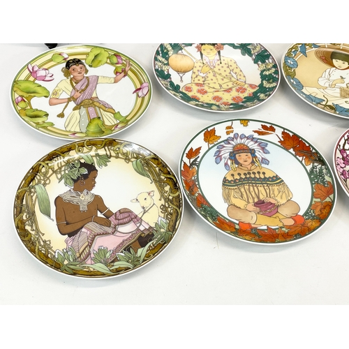 446 - A collection of 9 “Children of the World” plates, by Heinrich Villeroy & Boch. UNICEF. Largest measu... 