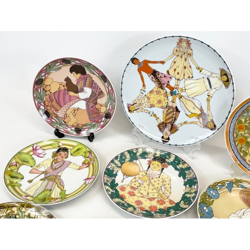 446 - A collection of 9 “Children of the World” plates, by Heinrich Villeroy & Boch. UNICEF. Largest measu... 