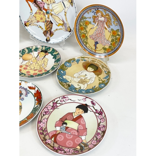 446 - A collection of 9 “Children of the World” plates, by Heinrich Villeroy & Boch. UNICEF. Largest measu... 