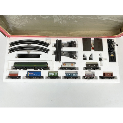 53 - A Hornby Railways Electric Train Set. B.R Express Freight.