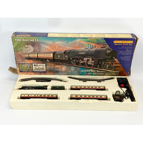 64 - A Hornby Railways “The Duchess” electric train set in box. Box measures 83cm