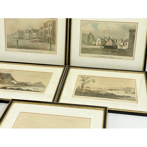 44 - A set of 8 early 20th century prints of Northern Ireland scenes. 28.5 x 23cm